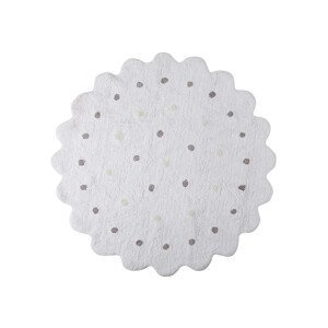 Pro zvířata: Pratelný koberec Little Biscuit White  - 140x140 kytka cm Lorena Canals koberce