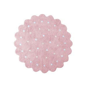 Pro zvířata: Pratelný koberec Little Biscuit Pink - 140x140 kytka cm Lorena Canals koberce