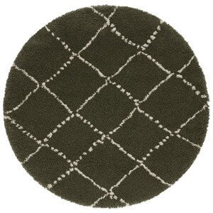 Kusový koberec Allure 104404  Olive/Green - 120x120 (průměr) kruh cm Mint Rugs - Hanse Home koberce
