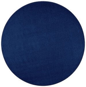 Kusový koberec Nasty 104447 Darkblue - 200x200 (průměr) kruh cm Hanse Home Collection koberce