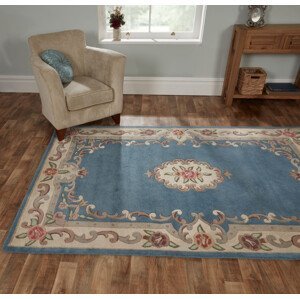 Ručně všívaný kusový koberec Lotus premium Blue - 67x210 cm Flair Rugs koberce