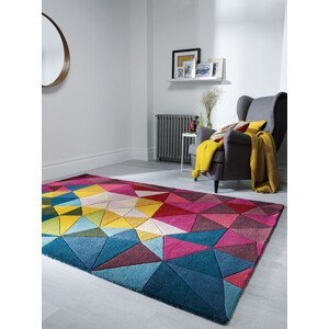 Ručně všívaný kusový koberec Illusion Falmouth Multi - 60x230 cm Flair Rugs koberce
