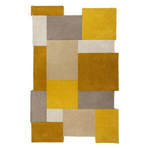 Kusový koberec Abstract Collage Ochre/Natural - 90x150 cm Flair Rugs koberce