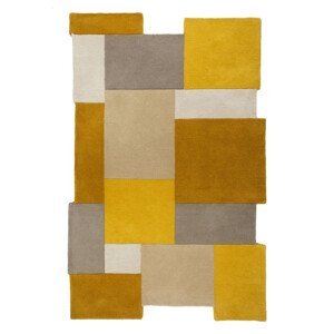 Kusový koberec Abstract Collage Ochre/Natural - 60x230 cm Flair Rugs koberce