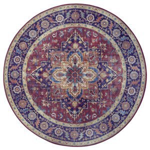 Kusový koberec Asmar 104000 Plum/Red kruh - 160x160 (průměr) kruh cm Nouristan - Hanse Home koberce