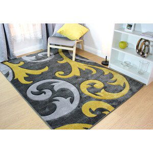 Kusový koberec Hand Carved Elude Ochre - 60x230 cm Flair Rugs koberce