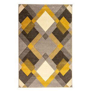 Kusový koberec Hand Carved Nimbus Grey/Ochre - 120x170 cm Flair Rugs koberce