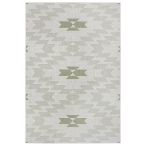 Kusový koberec Mujkoberec Original Flatweave 104870 Cream/Green – na ven i na doma - 80x150 cm Mujkoberec Original