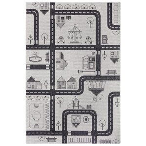 Dětský kusový koberec Flatweave Kids Rugs 104875 Cream/Black - 160x230 cm Hanse Home Collection koberce