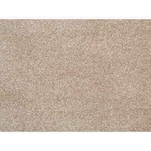 Metrážový koberec Satine 230 (KT) béžové, zátěžový - Kruh s obšitím cm Lano