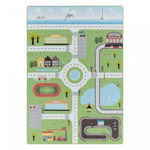 Dětský kusový koberec Play 2902 green - 80x150 cm Ayyildiz koberce