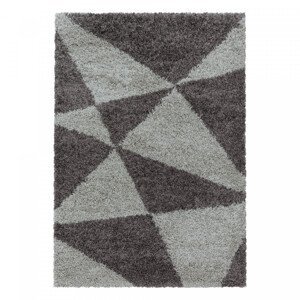 Kusový koberec Tango Shaggy 3101 taupe - 120x170 cm Ayyildiz koberce