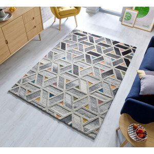 Kusový koberec Moda River Grey/Multi - 160x230 cm Flair Rugs koberce