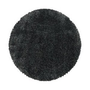 Kusový koberec Fluffy Shaggy 3500 grey kruh - 80x80 (průměr) kruh cm Ayyildiz koberce