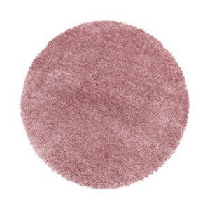 Kusový koberec Fluffy Shaggy 3500 rose kruh - 80x80 (průměr) kruh cm Ayyildiz koberce