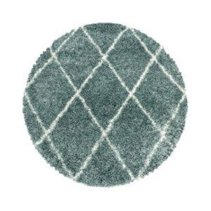 Kusový koberec Alvor Shaggy 3401 blue kruh - 80x80 (průměr) kruh cm Ayyildiz koberce