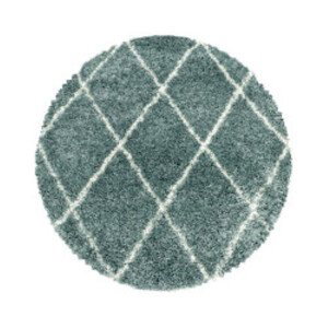 Kusový koberec Alvor Shaggy 3401 blue kruh - 160x160 (průměr) kruh cm Ayyildiz koberce