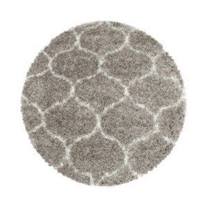 Kusový koberec Salsa Shaggy 3201 beige kruh - 120x120 (průměr) kruh cm Ayyildiz koberce