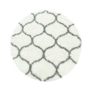 Kusový koberec Salsa Shaggy 3201 cream kruh - 80x80 (průměr) kruh cm Ayyildiz koberce