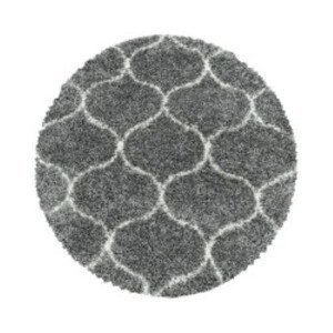 Kusový koberec Salsa Shaggy 3201 grey kruh - 80x80 (průměr) kruh cm Ayyildiz koberce