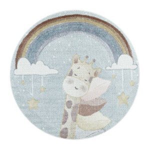 Dětský kusový koberec Lucky 3612 blue kruh - 160x160 (průměr) kruh cm Ayyildiz koberce