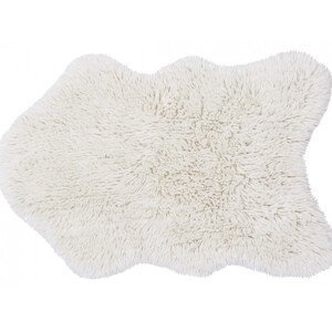Vlněný koberec Woolly - Sheep White - 75x110 tvar kožešiny cm Lorena Canals koberce