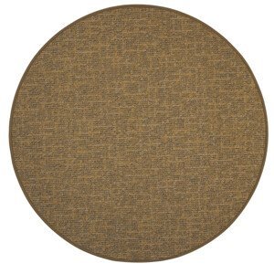 Kusový koberec Alassio zlatohnědý kruh - 200x200 (průměr) kruh cm Vopi koberce