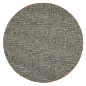 Kusový koberec Alassio šedobéžový kruh - 250x250 (průměr) kruh cm Vopi koberce