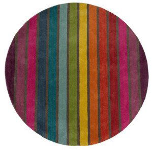 Ručně všívaný kusový koberec Illusion Candy Multi kruh - 160x160 (průměr) kruh cm Flair Rugs koberce