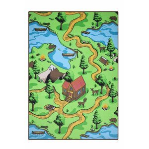 Dětský kusový koberec Aljaška Silk 5208 - 200x200 cm Ideal