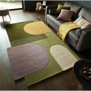Kusový koberec Abstract Lozenge Green/Multi - 200x290 cm Flair Rugs koberce