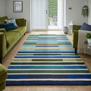 Ručně všívaný kusový koberec Illusion Piano Green/Multi - 200x290 cm Flair Rugs koberce