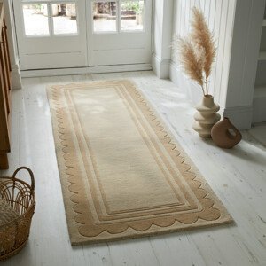 Ručně všívaný kusový koberec Lois Scallop Natural - 160x230 cm Flair Rugs koberce