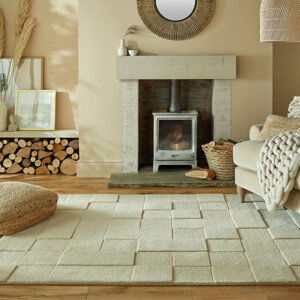 Kusový koberec Moderno Checkerboard Natural - 200x290 cm Flair Rugs koberce