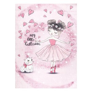 Dětský kusový koberec Bambino 2185 Ballerina pink - 140x190 cm Dywany Łuszczów