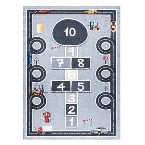 Dětský kusový koberec Bambino 2279 Hopscotch grey - 80x150 cm Dywany Łuszczów