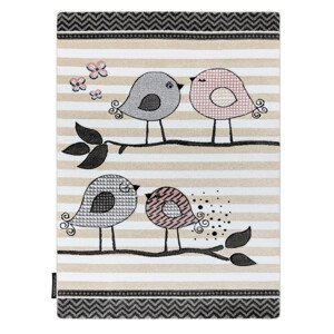 Dětský kusový koberec Petit Birds cream - 120x170 cm Dywany Łuszczów