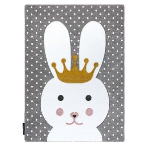 Dětský kusový koberec Petit Bunny grey - 160x220 cm Dywany Łuszczów