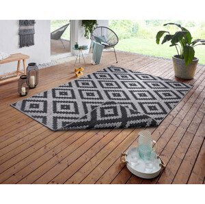 Kusový koberec Twin-Wendeteppiche 105461 Night Silver – na ven i na doma - 80x350 cm NORTHRUGS - Hanse Home koberce