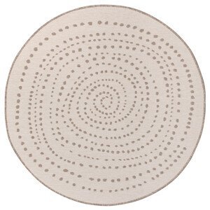 Kusový koberec Twin-Wendeteppiche 105414 Linen kruh – na ven i na doma - 140x140 (průměr) kruh cm NORTHRUGS - Hanse Home koberce
