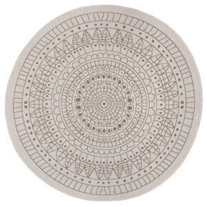 Kusový koberec Twin-Wendeteppiche 105475 Linen kruh – na ven i na doma - 140x140 (průměr) kruh cm NORTHRUGS - Hanse Home koberce
