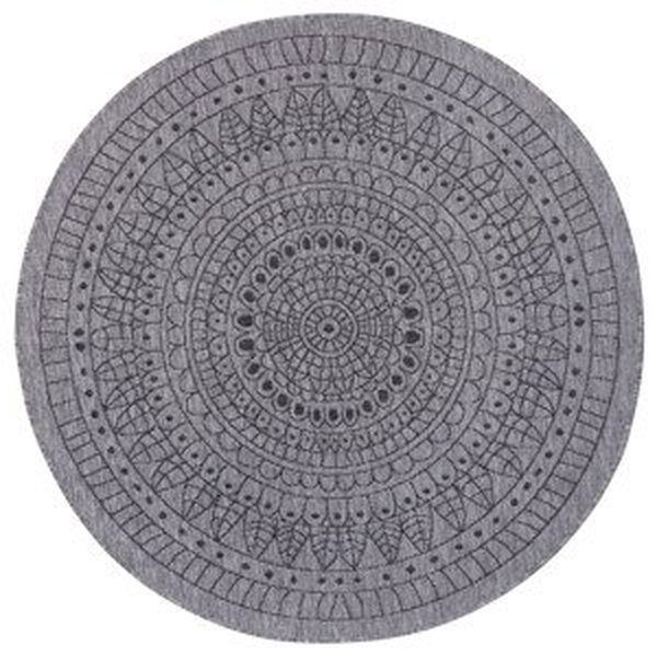 Kusový koberec Twin-Wendeteppiche 105476 Night Silver kruh – na ven i na doma - 100x100 (průměr) kruh cm NORTHRUGS - Hanse Home koberce