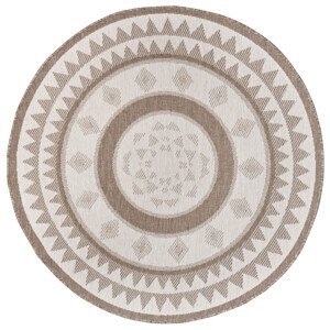 Kusový koberec Twin Supreme 105444 Jamaica Linen kruh – na ven i na doma - 140x140 (průměr) kruh cm NORTHRUGS - Hanse Home koberce