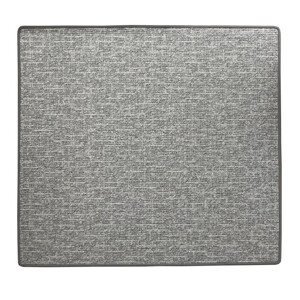 Kusový koberec Alassio šedý čtverec - 120x120 cm Vopi koberce