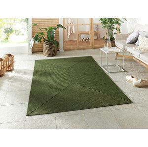 Kusový koberec Braided 105554 Green – na ven i na doma - 120x170 cm NORTHRUGS - Hanse Home koberce