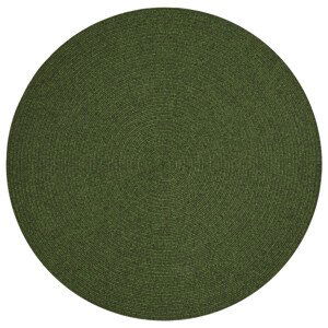 Kusový koberec Braided 105554 Green kruh – na ven i na doma - 150x150 (průměr) kruh cm NORTHRUGS - Hanse Home koberce