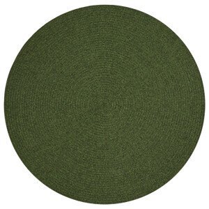 Kusový koberec Braided 105554 Green kruh – na ven i na doma - 200x200 (průměr) kruh cm NORTHRUGS - Hanse Home koberce