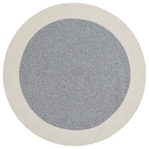 Kusový koberec Braided 105555 Grey Creme kruh – na ven i na doma - 150x150 (průměr) kruh cm NORTHRUGS - Hanse Home koberce