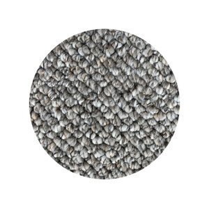 AKCE: 120x120 (průměr) kruh cm Kruhový koberec Wellington šedý - 120x120 (průměr) kruh cm Vopi koberce