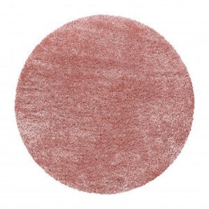 Kusový koberec Brilliant Shaggy 4200 Rose kruh - 160x160 (průměr) kruh cm Ayyildiz koberce